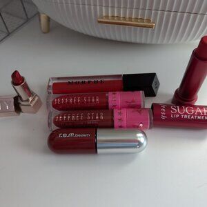 R.E.M., Jeffree Star, Fenty, Morphe & Fresh Red Lipstick/Lipglosses